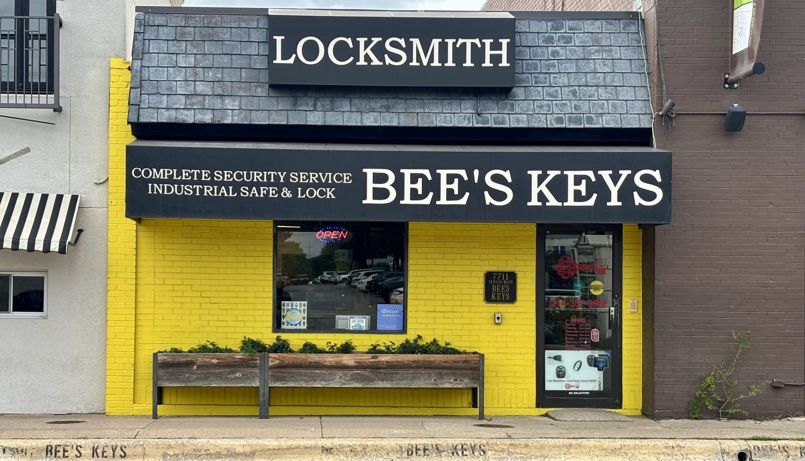 The Bee's Keys storefront on Inwood Road in Dallas — operating since 1950